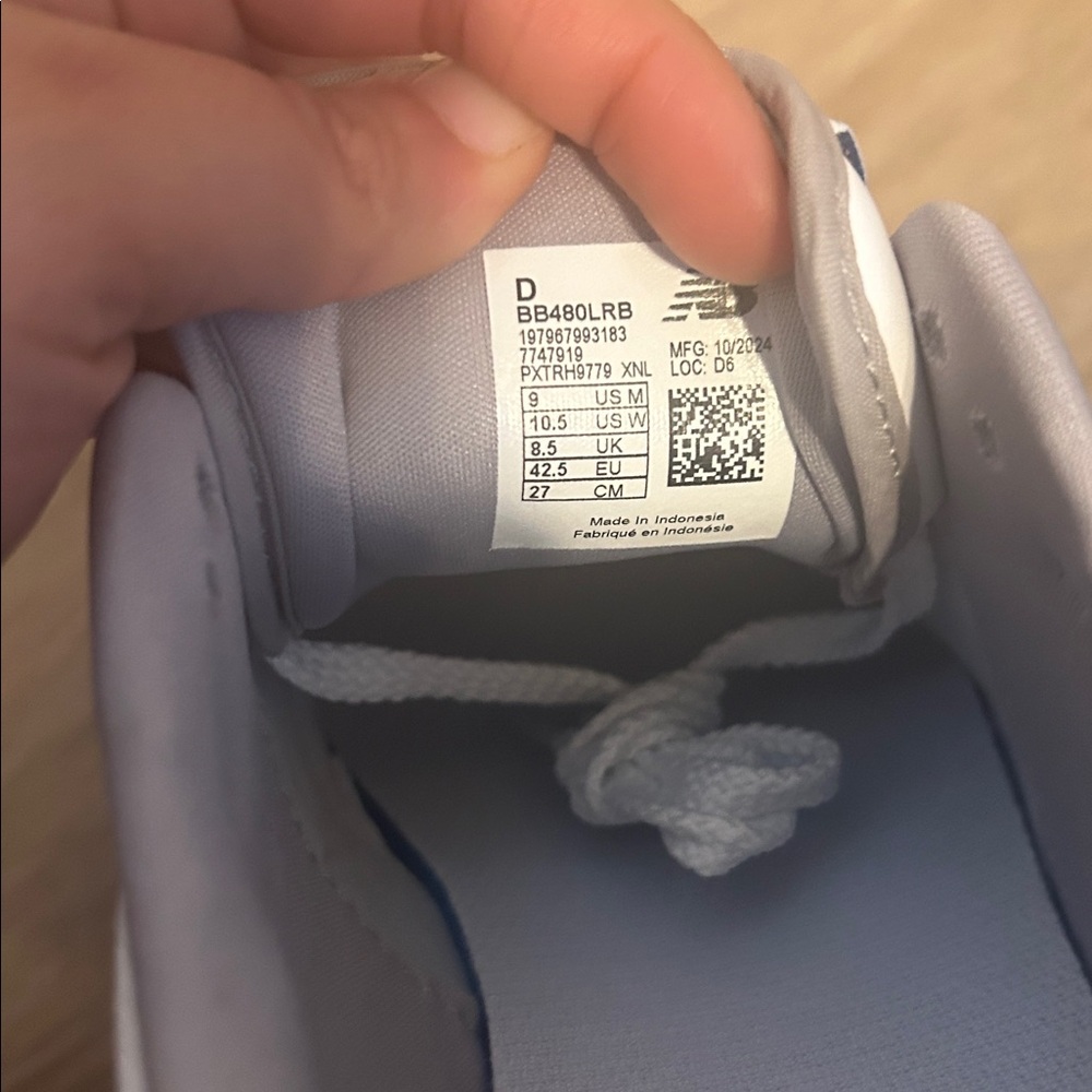 New Balance Men's 480 V1 Sneaker, White/Royal Blue, 9 M New Balance New - Picture 11 of 11